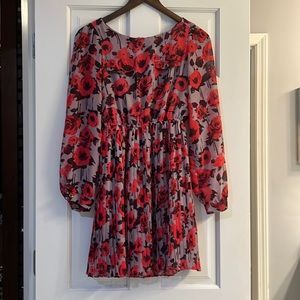 Xhilaration Floral Pleated Dress